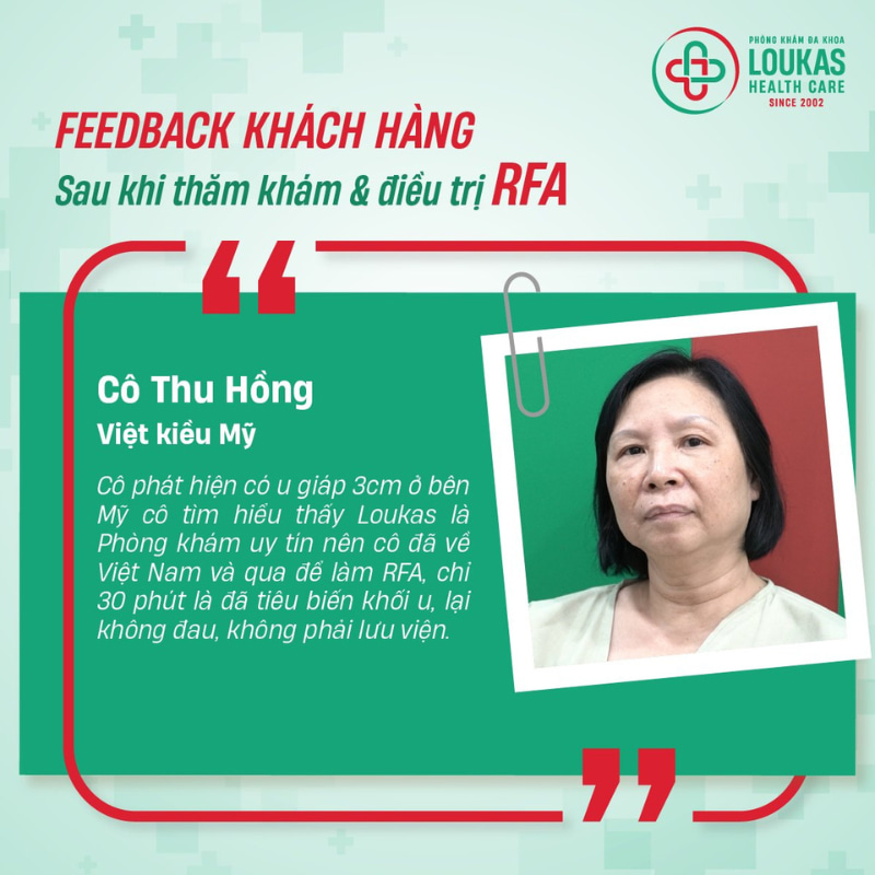 Feedback khách hàng điều trị u tuyến giáp