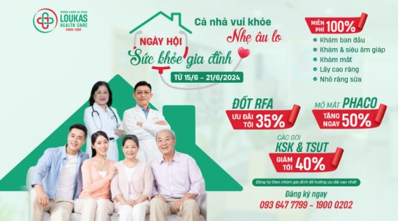 Ngày hội sức khỏe gia đình: Cả nhà vui khỏe – Nhẹ lo âu với loạt ưu đãi lên đến 50%