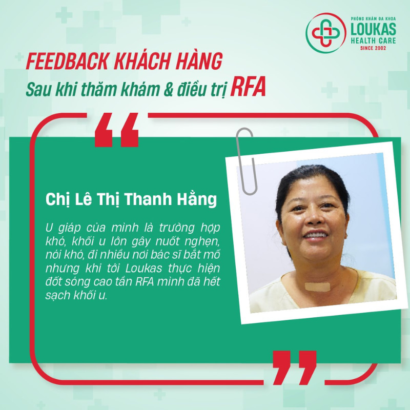 Feedback khách hàng Loukas - Chị Thanh Hằng sau khi đốt RFA