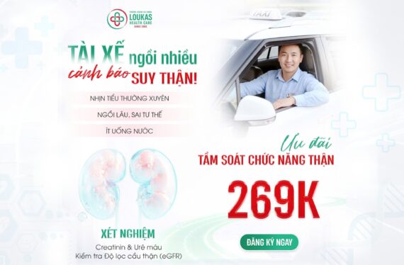 CHƯA TỪNG CÓ! ƯU ĐÃI TẦM SOÁT CHỨC NĂNG THẬN CHỈ 269K