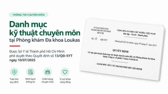 Danh mục kỹ thuật chuyên môn tại Phòng khám